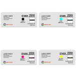 4 X TONER do HP CF400X CF401X CF402X CF403X 201X Zamiennik - 2