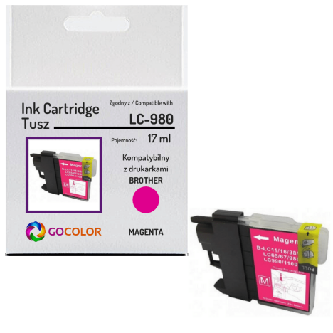 Tusz do BROTHER LC980M Magenta zamiennik