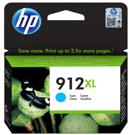 HP oryginalny Tusz 3YL81AE 912XL cyan 
