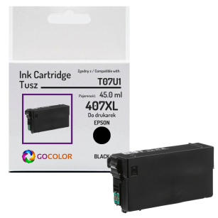 Tusz do EPSON 407XL T07U1 C13T07U140 WorkForce Pro WF4745DTWF black Zamiennik 45.0ml
