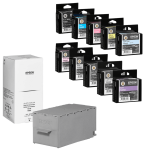 Epson oryginalny tusz T46S SureColor SCP700 + oryginalny pojemnik na zużyty tusz C12C935711 10-pak  - 2