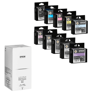 Epson oryginalny tusz T46S SureColor SCP700 + oryginalny pojemnik na zużyty tusz C12C935711 10-pak 