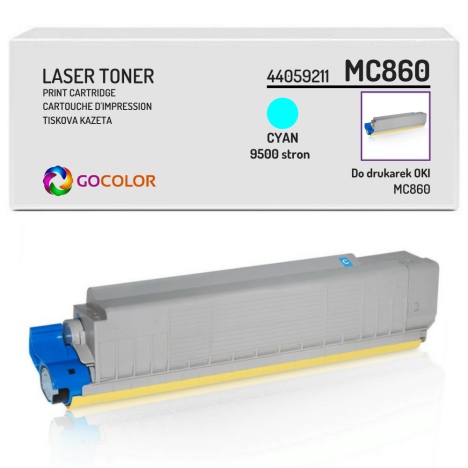 Toner do OKI MC860 dn, cdtn, cdxn, CX2633 44059211 Cyan zamiennik