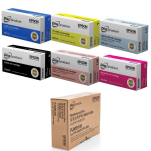 Epson oryginalny tusz PJIC1 PJIC2 PJIC3 PJIC4 PJIC5 PJIC6 6-pak + pojemnik na tusz PJMB100 - 3