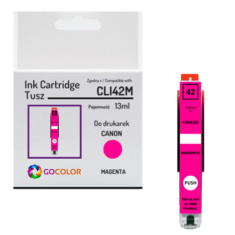Tusz do CANON CLI42M 6386B001 Pixma Pro100 magenta Zamiennik 13.0ml
