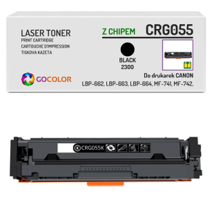 Toner do CANON CRG055 3016C002 iSENSYS MF743Cdw MF744Cdw Black z CHIPEM zamiennik 2.3K