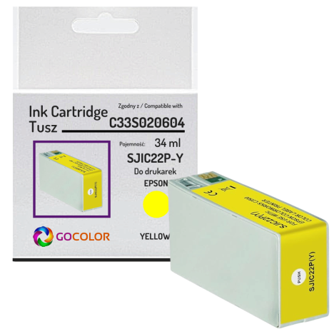 Tusz do EPSON SJIC22P-Y C33S020604 ColorWorks C3500 34.0ml yellow zamiennik