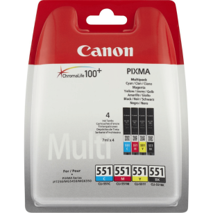 Canon oryginalny tusz CLI551 6509B009 black / cyan / magenta / yellow 4-pak
