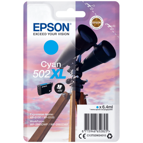 Epson oryginalny tusz T02W2 502XL cyan