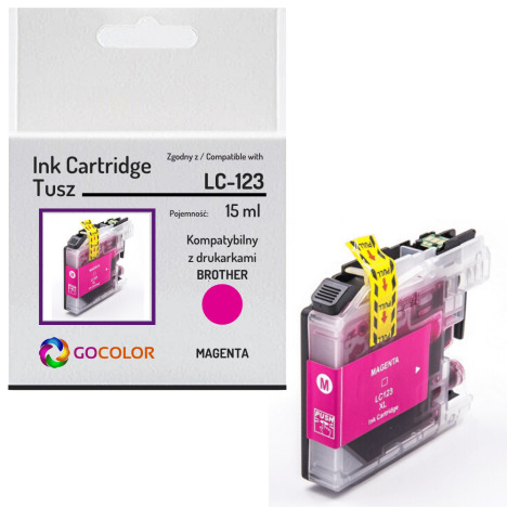 Tusz do BROTHER LC123M Magenta zamiennik