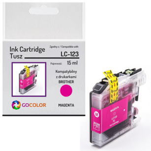 Tusz do BROTHER LC123M Magenta zamiennik