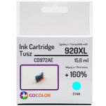 Tusz do HP CD972AE 920XL Cyan Zamiennik - 2