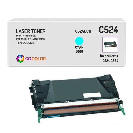 EOL Toner do LEXMARK C524 C5240CH Cyan Zamiennik