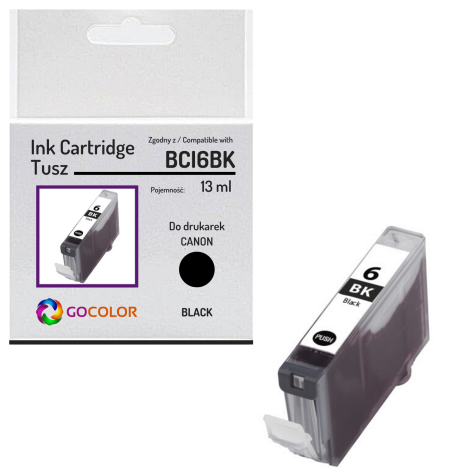 Tusz do CANON BCI6BK 4705A002 Black 100 % nowy zamiennik