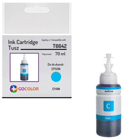 Tusz do EPSON T6642 Cyan Zamiennik