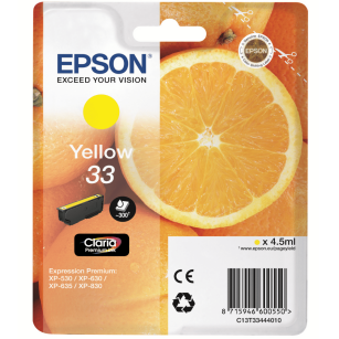 Epson oryginalny tusz T3344 33 yellow