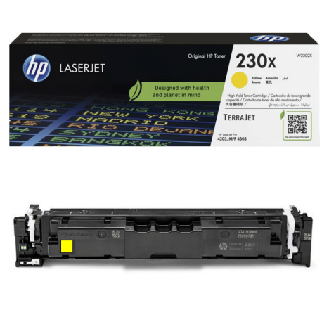 HP oryginalny toner W2302X 230X Color LaserJet Pro 4203 MFP 4303 5,5K yellow