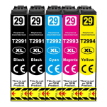 FULLBOX 5-pak TUSZ do EPSON 29XL T2991 T2992 T2993 T2994 Expression Home XP245 XP255 - 3