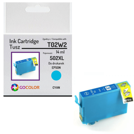 Tusz do EPSON T02W2 502XL Cyan Zamiennik