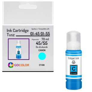Tusz do CANON GI45C GI55C cyan zamiennik