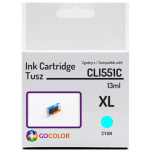 Tusz do CANON CLI551C XL 6444B001 Cyan 100 % nowy zamiennik - 2