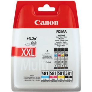Canon oryginalny tusz CLI581 XXL 1998C005 black / cyan / magenta / yellow 4-pak