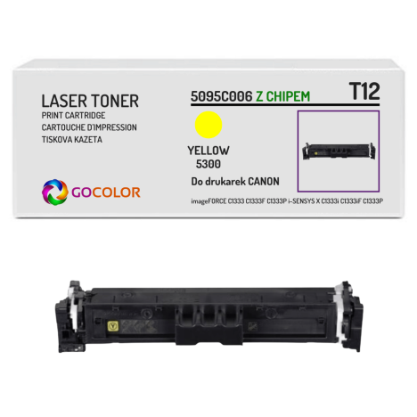 Toner do CANON T12 imageFORCE C1333 5095C006 YELLOW z CHIPEM zamiennik 5.3K