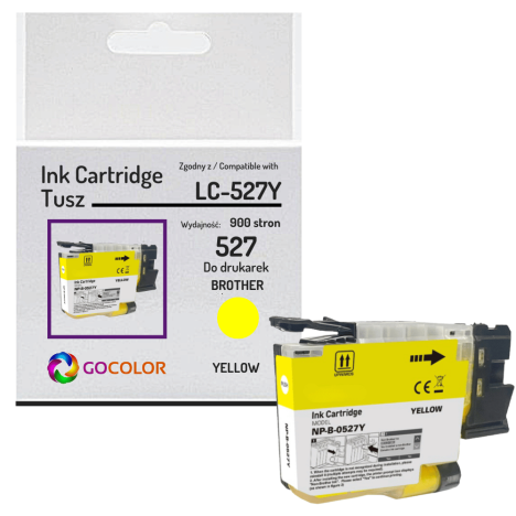 Tusz do BROTHER LC527Y MFC-J4350DW MFC-J4550DW 0.9K yellow zamiennik