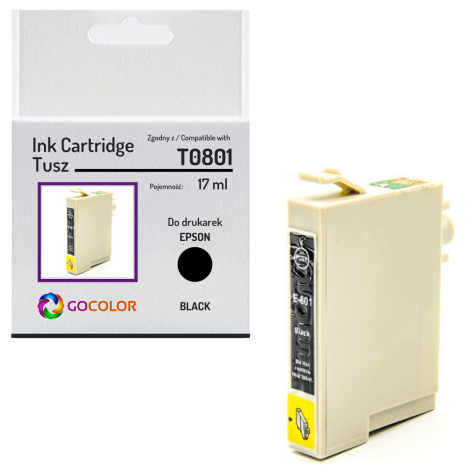 Tusz do EPSON T0801 Black Zamiennik