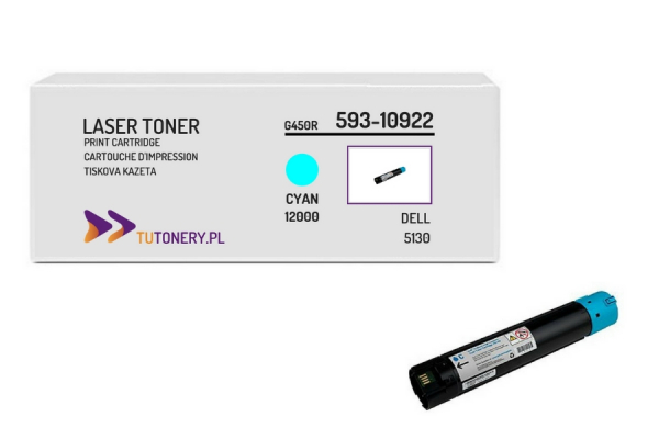 Toner do DELL 5130 T222N Cyan 593-10922 Zamiennik