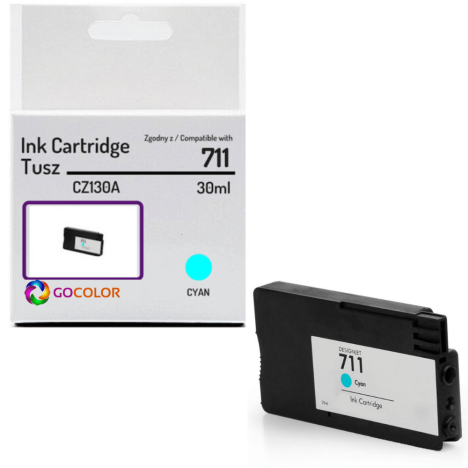 Tusz do HP CZ130A 711 Cyan Zamiennik