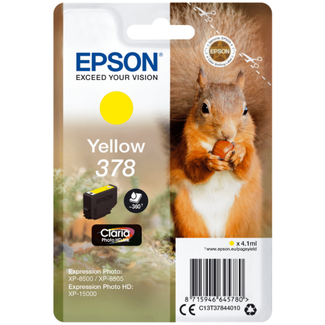 Epson oryginalny tusz 378 T3784 yellow