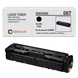 Toner do CANON 067BK 5102C002 iSENSYS LBP631Cw LBP633Cdw MF651Cw black Zamiennik 1.3K