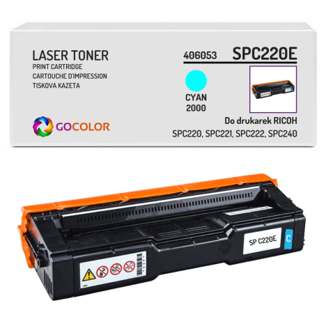 Toner do RICOH SPC220E 406053 406766 Cyan zamiennik
