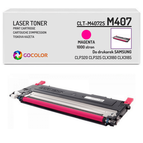 Toner do SAMSUNG CLP320 CLP325 CLX3185 CLTM4072S Magenta Zamiennik