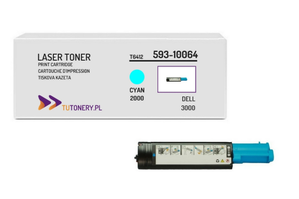 Toner do DELL 3000 3100 KT6412 Cyan 593-10064 Zamiennik