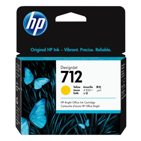 HP oryginalny Tusz 3ED69A 712 yellow