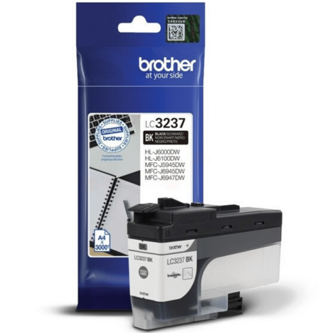 Brother oryginalny Tusz LC3237BK black