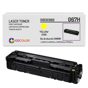Toner do CANON 067HY 5103C002 iSENSYS LBP631Cw LBP633Cdw MF651Cw yellow Zamiennik 2.35K