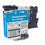 Tusz do BROTHER LC521C DCP-J1310DW DCP-J1260DW 0.5K cyan zamiennik - 3