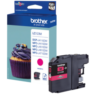 Brother oryginalny Tusz LC-123M magenta