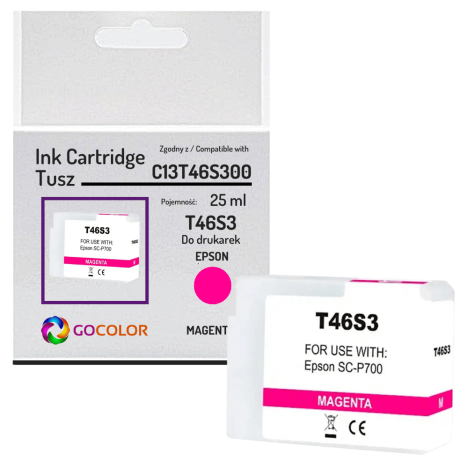 Tusz do EPSON T46S3 C13T46S300 SureColor SC-P700 25.0ml vivid magenta zamiennik