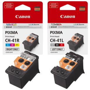 2-pak Canon oryginalna głowica drukująca prawa + lewa CH41R CH41L QY6-8049 QY6-8056 GY/BK/R/C/M/Y