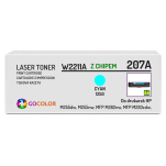 Toner do HP W2211A 207A LaserJet Pro MFP M282nw M283cdw Cyan z CHIPEM zamiennik 1.25K - 2