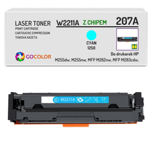 Toner do HP W2211A 207A LaserJet Pro MFP M282nw M283cdw Cyan z CHIPEM zamiennik 1.25K