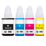 FULLBOX 4-pak TUSZ do CANON GI490B GI490C GI490M GI490Y - 2