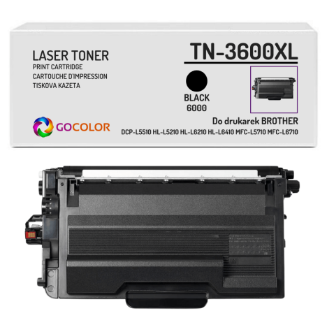 Toner do BROTHER TN3600XL HLL5210DW HLL6210DW 6,0K black Zamiennik