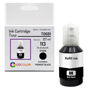 Tusz do EPSON 113 T06B1 C13T06B140 EcoTank ET16150 ET16600 ET5150 Pigment Black 127 ml.