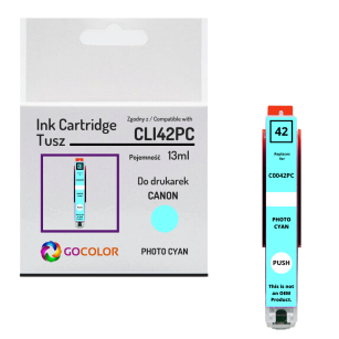 Tusz do CANON CLI42PC 6388B001 Pixma Pro100 photo cyan Zamiennik 13.0ml