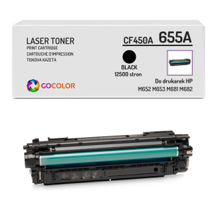 Toner do HP CF450A 655A Color LaserJet Enterprise M652dn M653dn MFP M681dh Black zamiennik